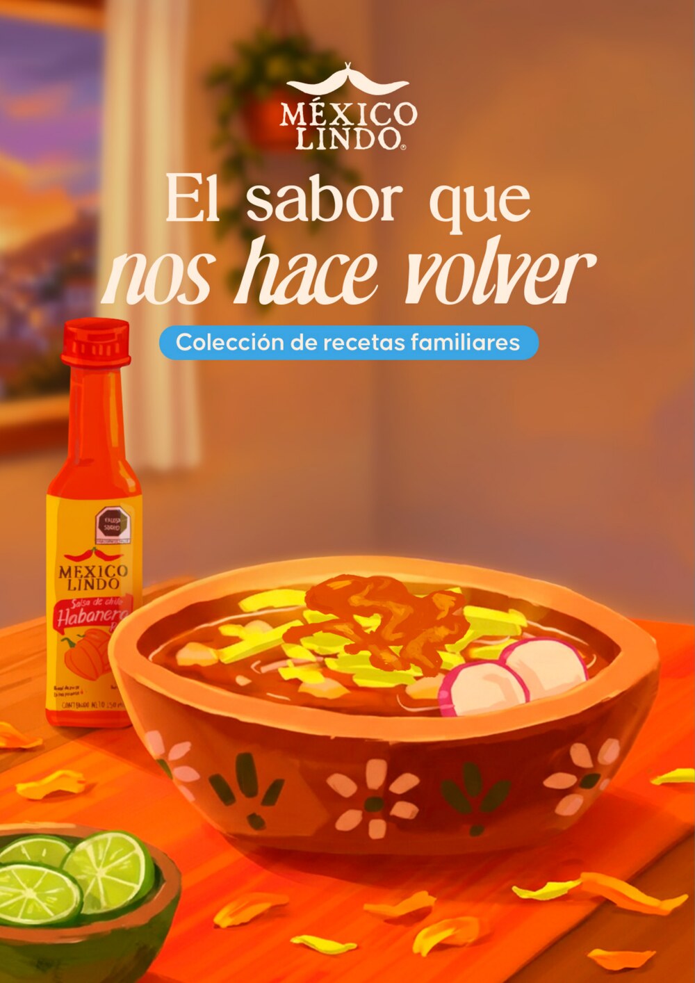 Portada del recetario México Lindo: El sabor que nos hace volver